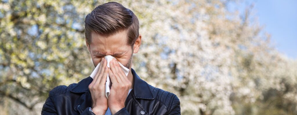 man-allergies