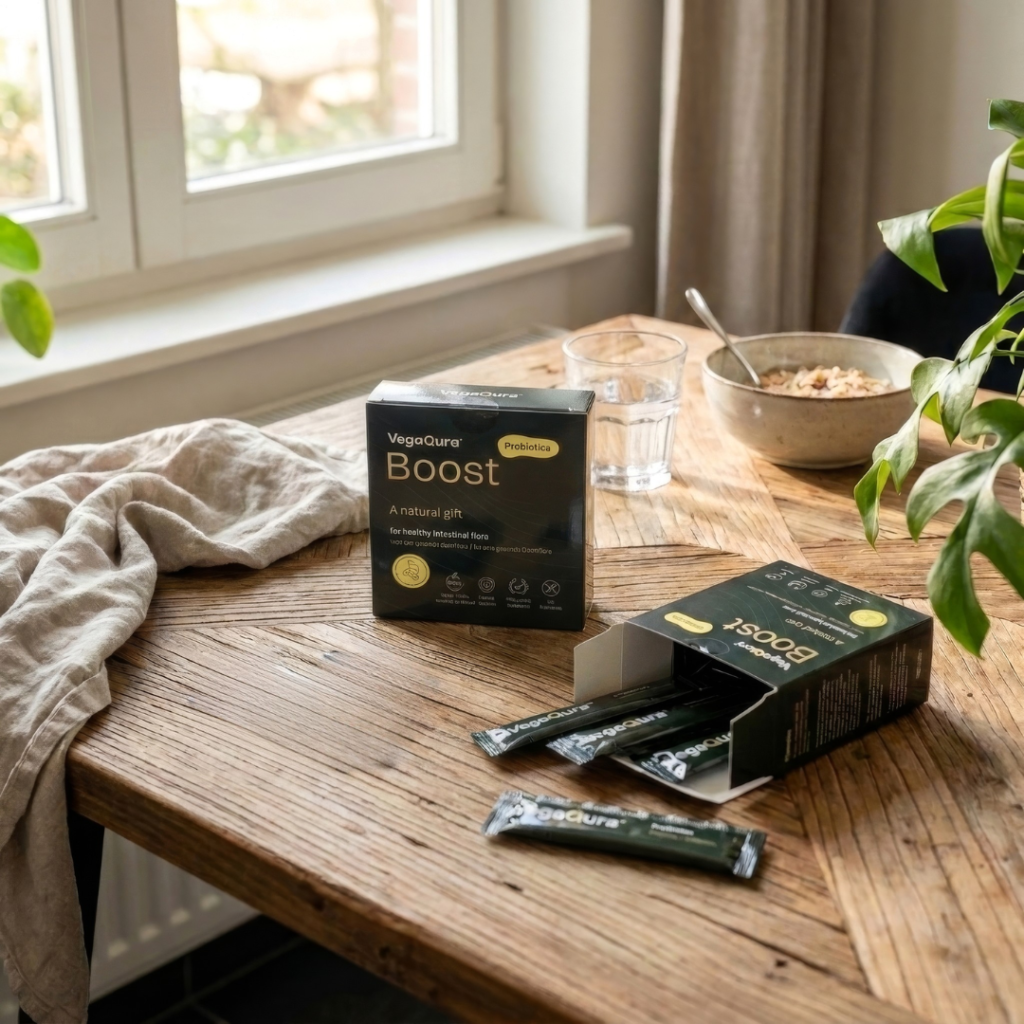 Natural health product on wooden table